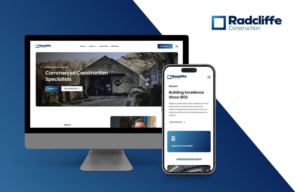 New Logo & New Website For Radcliffe Construction